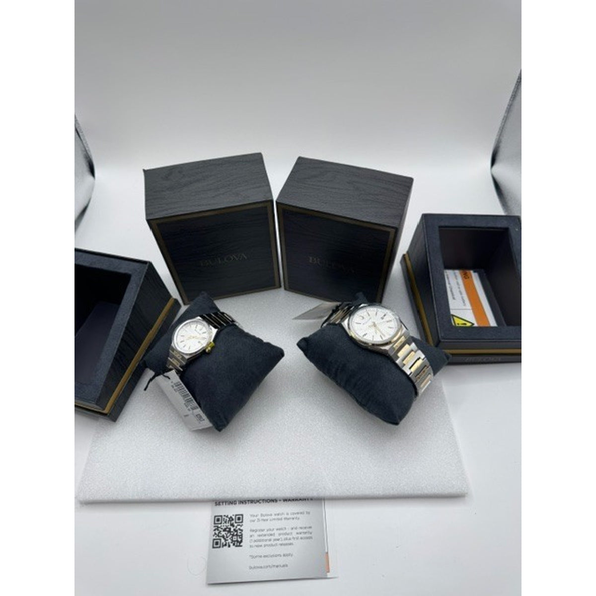 Bulova Couple Watch Classic Two Tone Stainless Steel Quartz Her & His Matching