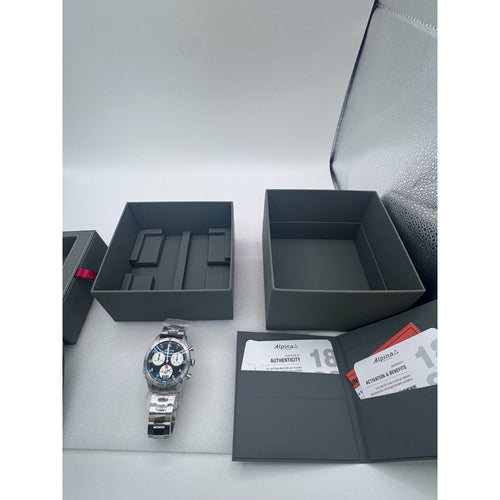 Alpina Startimer Pilot Chronograph AL-372WB4S26B Swiss Made Unworn Box