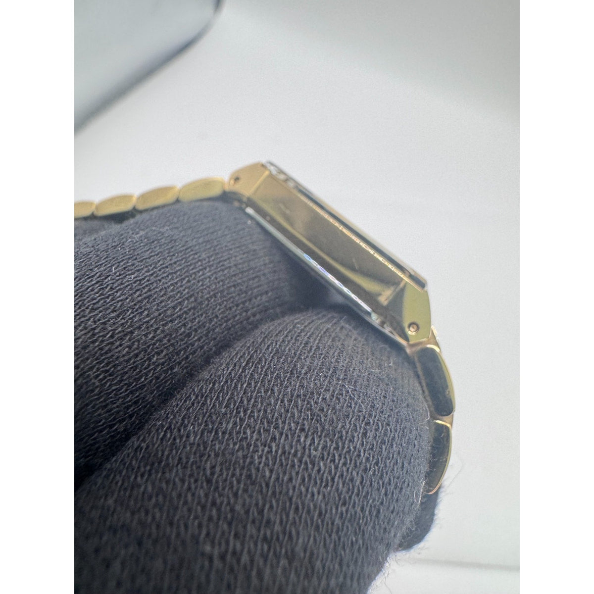 Bulova Modern Store Display Women's Gold Tone Gemmed Quartz Watch 97P140