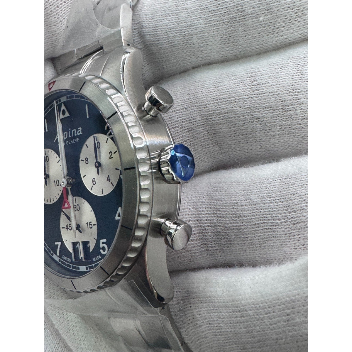 Alpina Startimer Pilot Chronograph AL-372WB4S26B Swiss Made Unworn Box