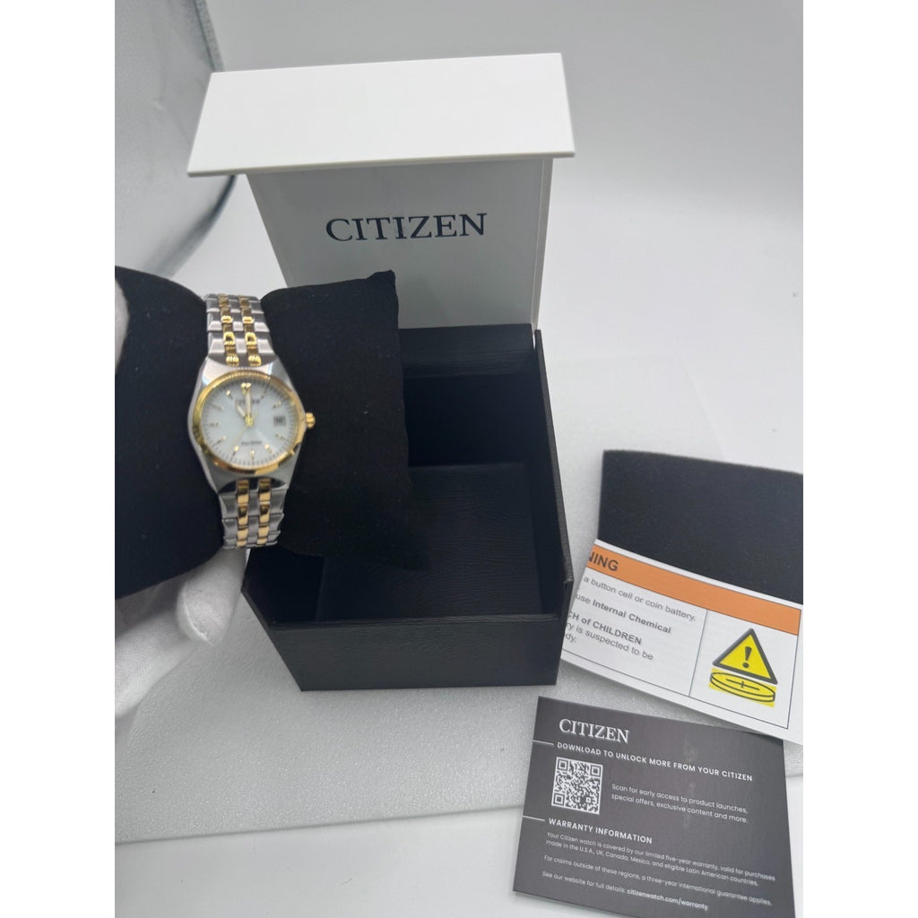 Citizen Eco-Drive Corso Silver Dial Ladies Watch EW2299-50A