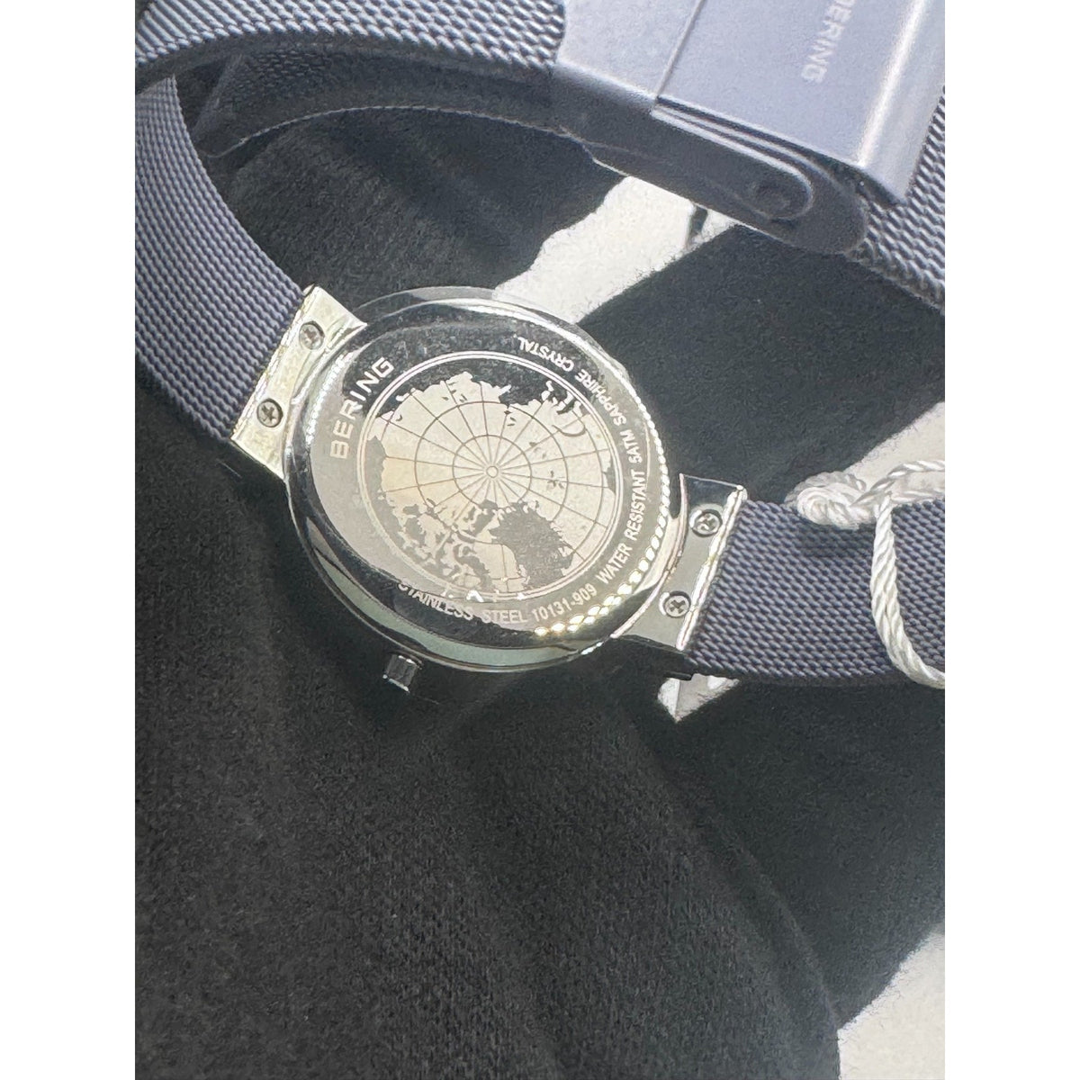 Bering Classic 10131-909 Lavender Dial Mesh Stainless Steel Women’s Watch