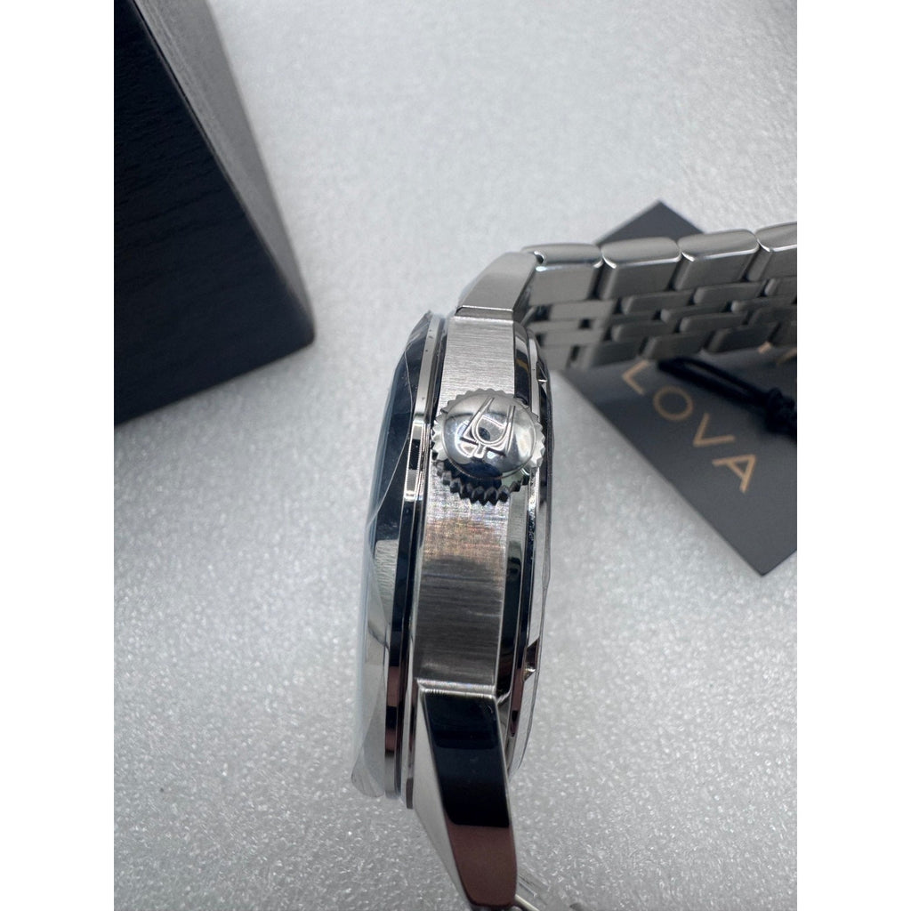 NEW Bulova Sutton Stainless Steel Light Blue Dial Men's Automatic Watch, 41mm
