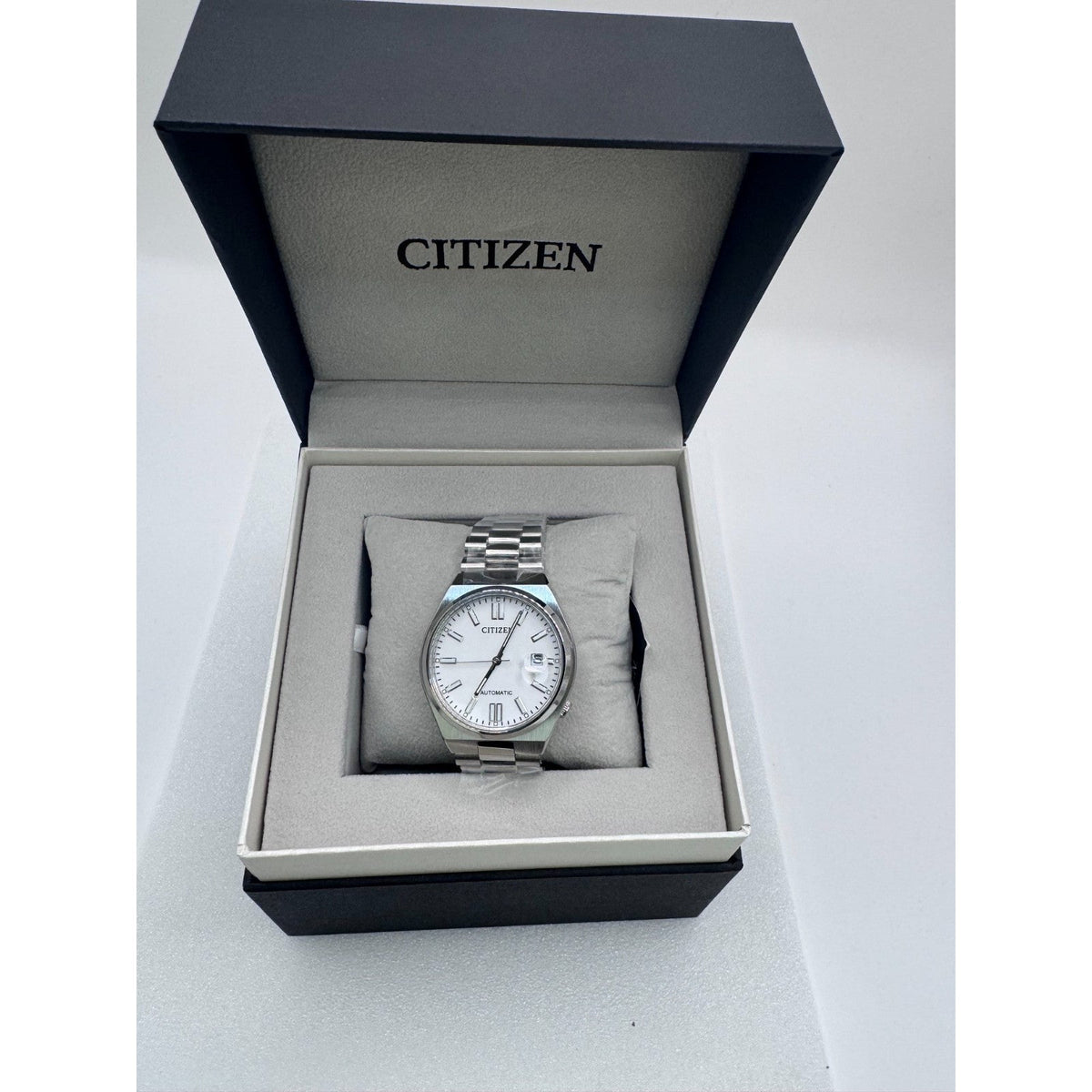 New-Citizen Tsuyosa NJ0150-81A Automatic White Dial Stainless Steel Men’s Watch