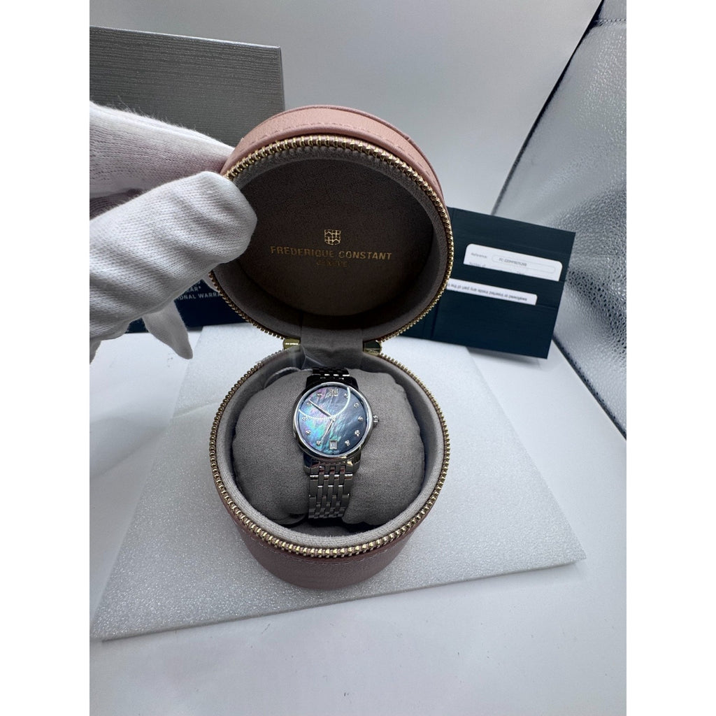 Frederique Constant Slimline Women's watch FC-220MPBD1S26B Brand NEW