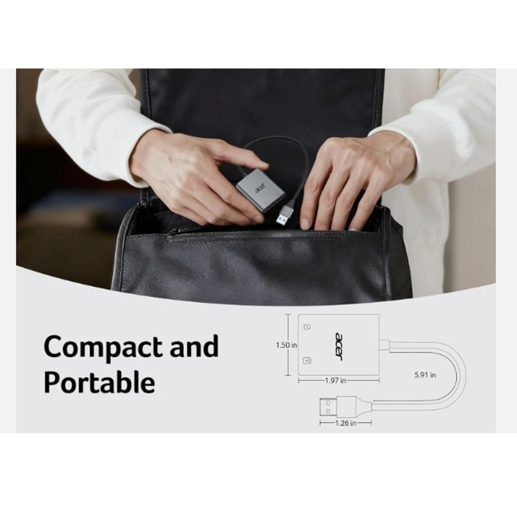 NEW SD Card Reader, USB a 3.0 to Micro Memory Card Reader, Aluminum Dual Slot SD
