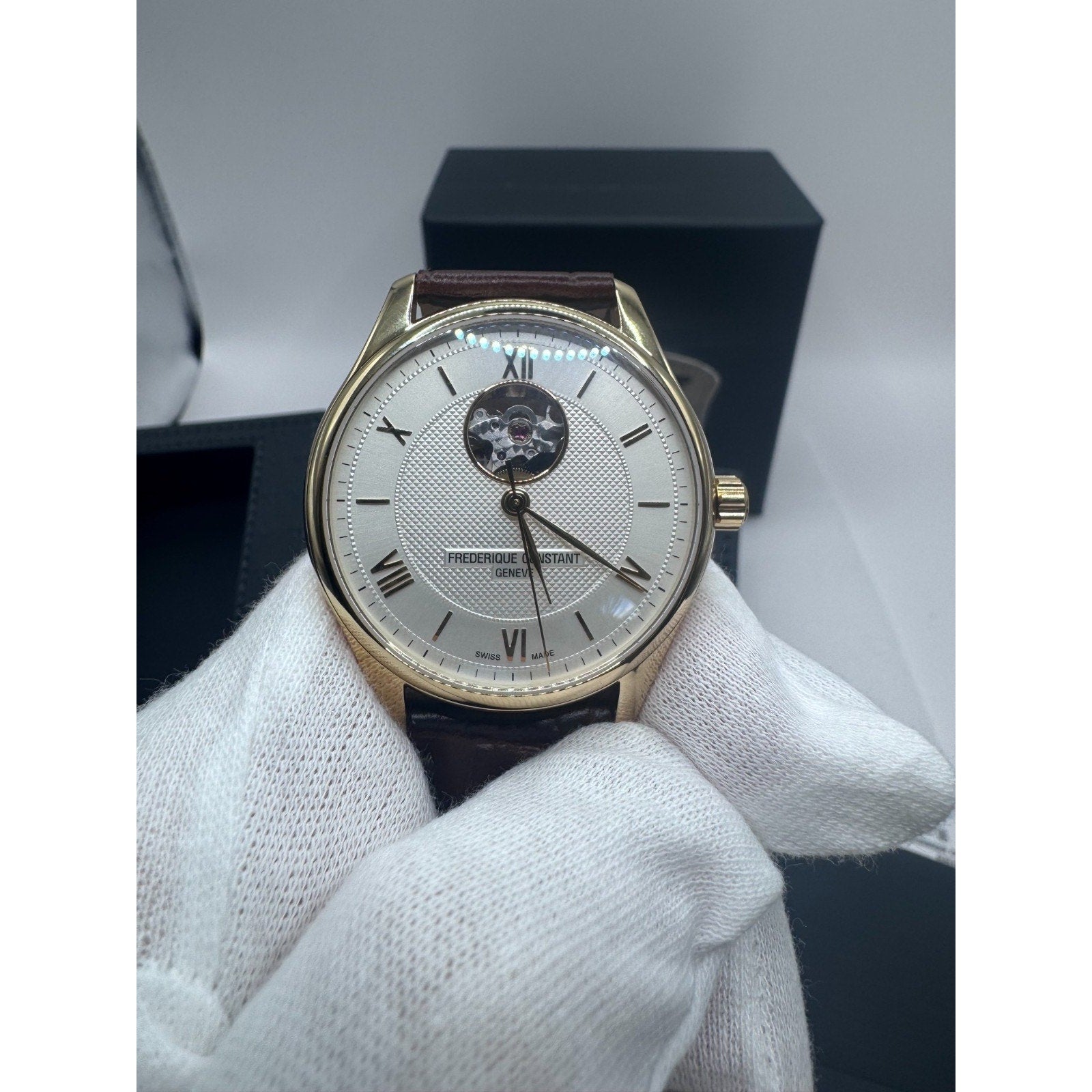 Frederique Constant FC-310MS5B5 Gold Heart Beat Automatic Mens Watch