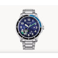 Citizen AW1529-81W Disney Mickey Mouse Eco-Drive Blue Dial Stainless Men's Watch