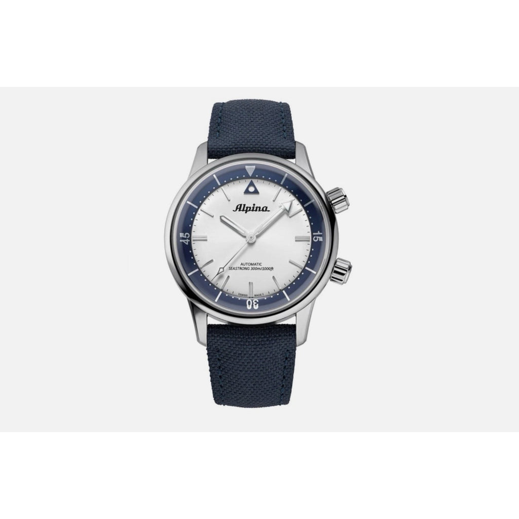 Swiss Alpina Seastrong Diver 300 Heritage Automatic 42mm Mens Watch AL-520NS4H6
