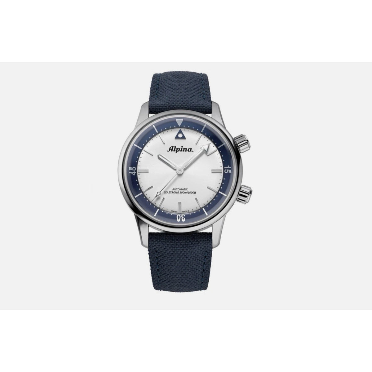 Swiss Alpina Seastrong Diver 300 Heritage Automatic 42mm Mens Watch AL-520NS4H6