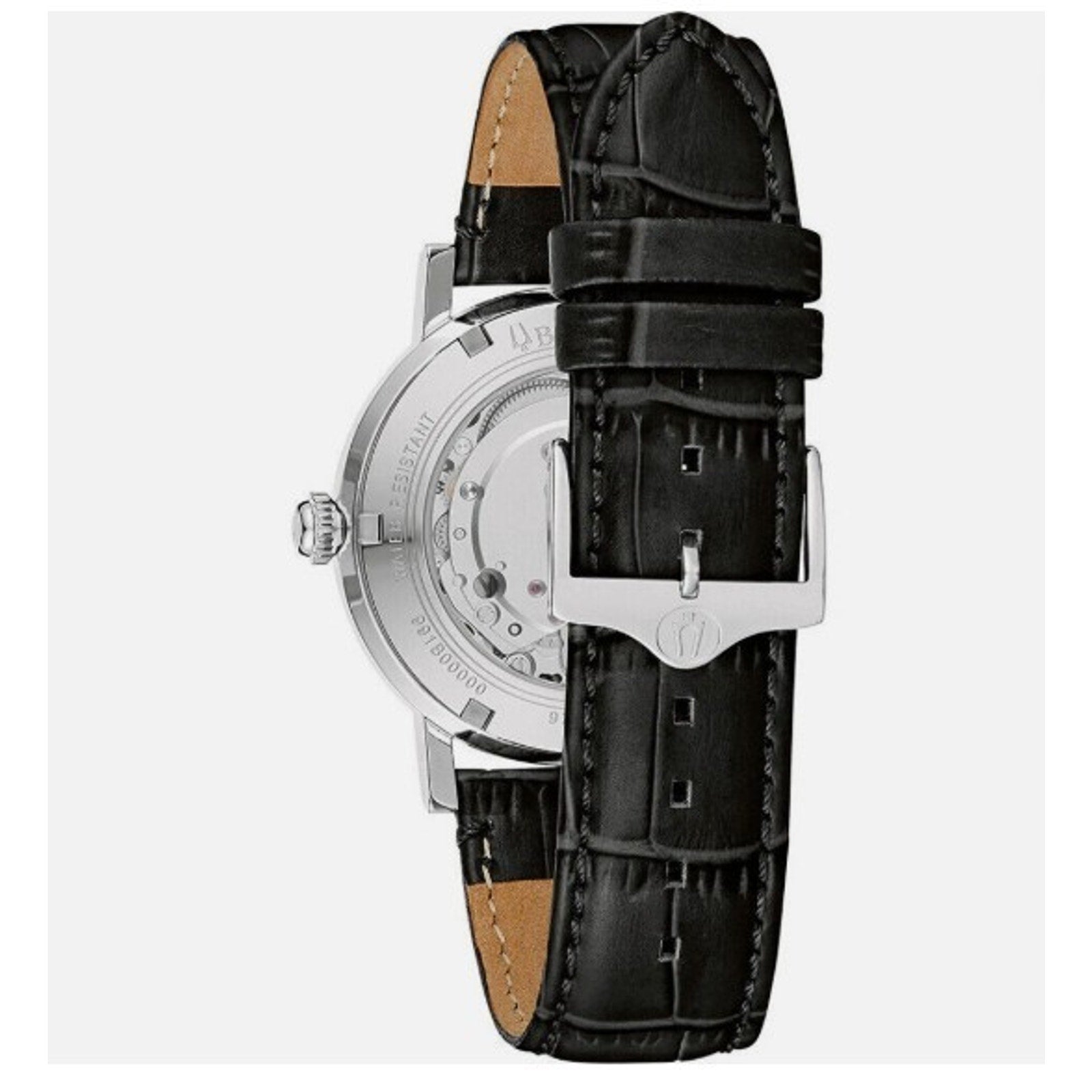 Bulova 96A242 Classic Automatic Blue Dial Leather Strap Selfwinding Watch $499