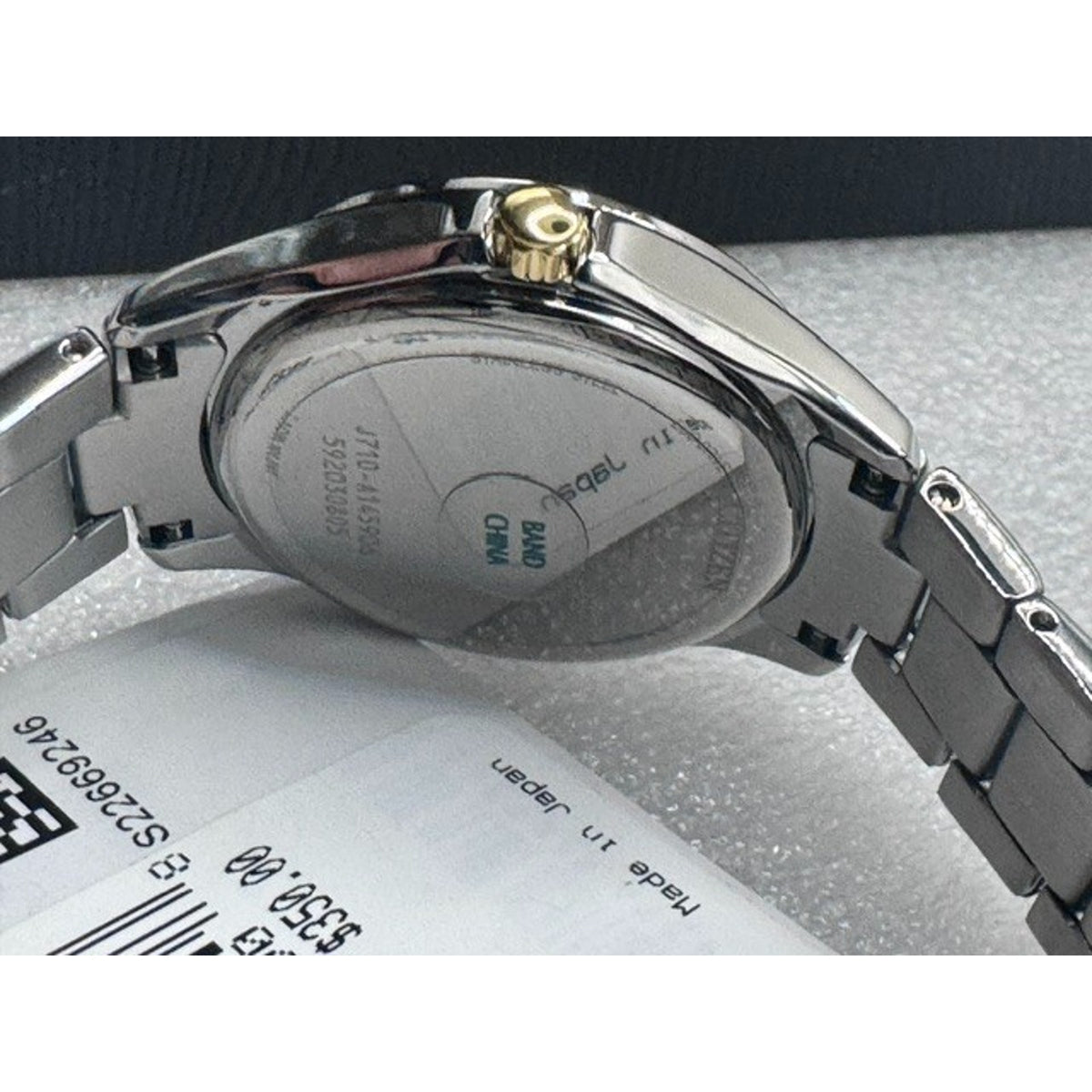 Citizen FE1146-71L Eco-Drive Two-Tone Crystal Diamond Ladies Watch 29mm