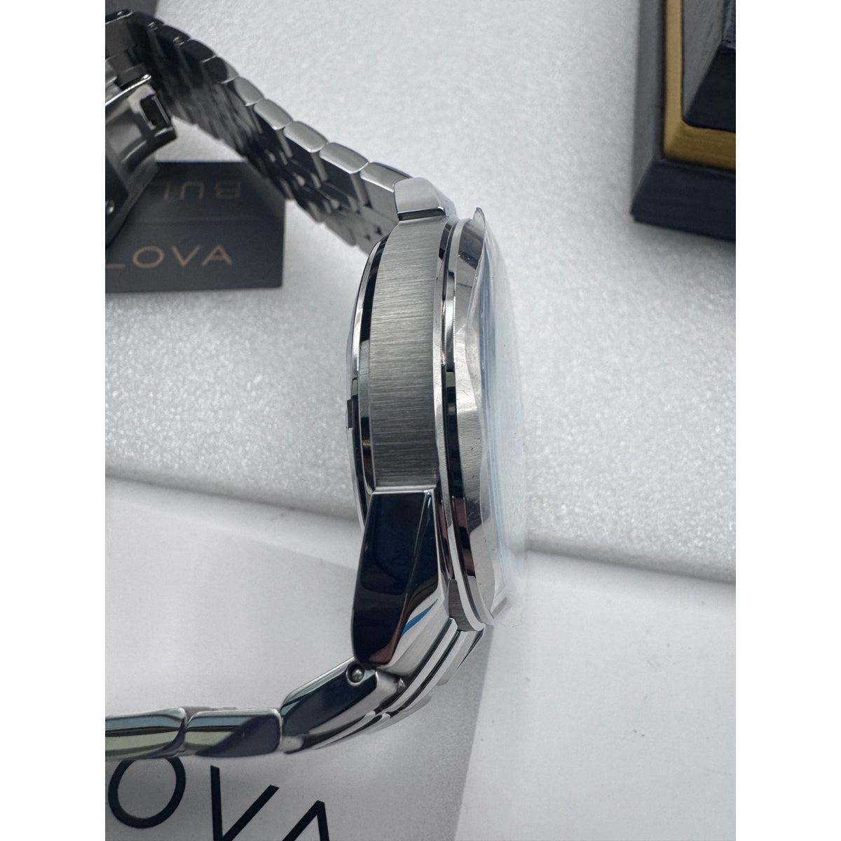 NEW Bulova Sutton Stainless Steel Light Blue Dial Men's Automatic Watch, 41mm