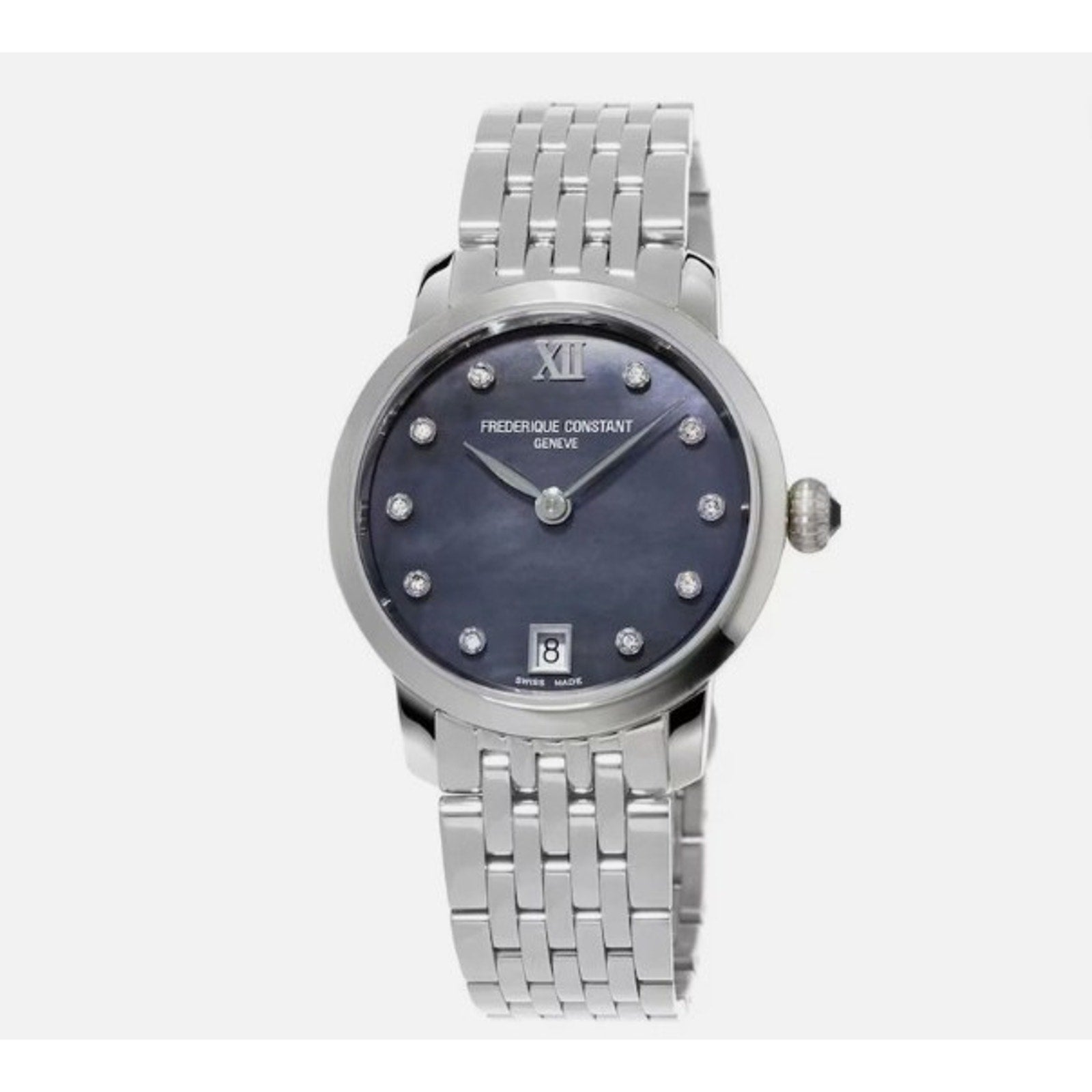 Frederique Constant Slimline Women's watch FC-220MPBD1S26B Brand NEW