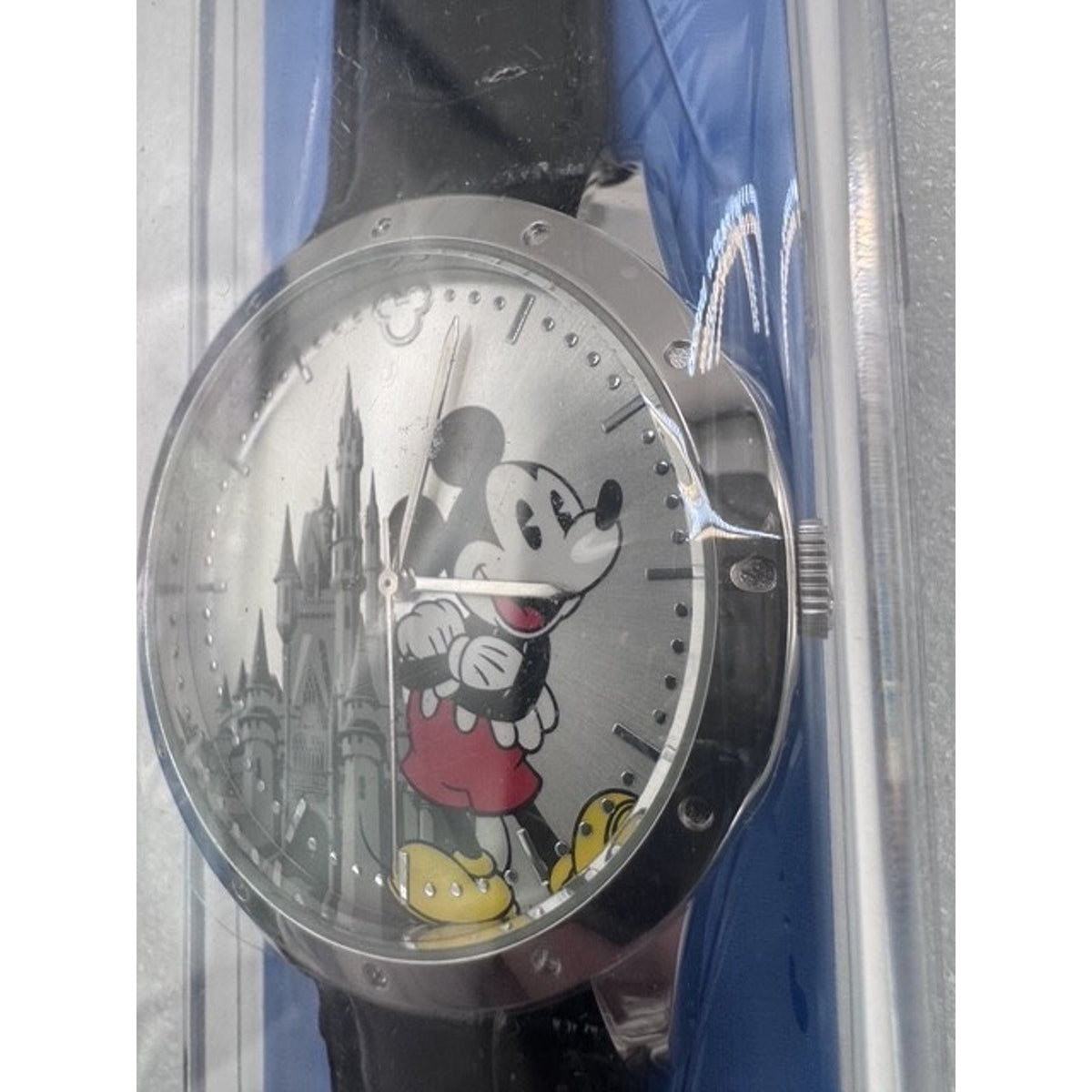 Disney Walt Disney World Limited Release Mickey Mouse Castle Watch Black Leather