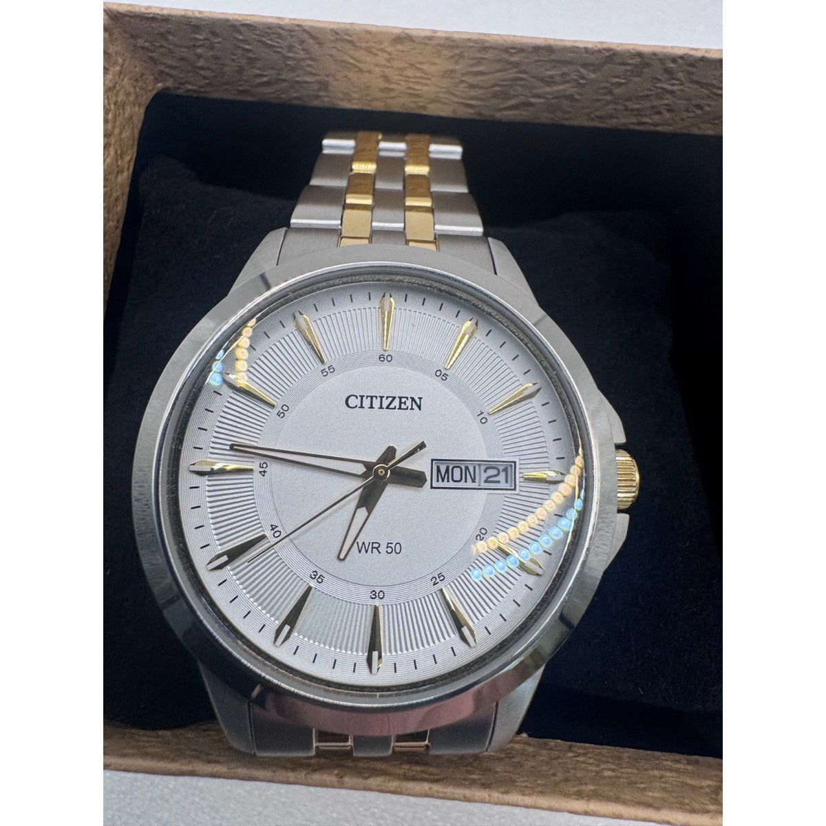 Citizen Quartz Silver Dial Two-tone Men's Watch BF2018-52A