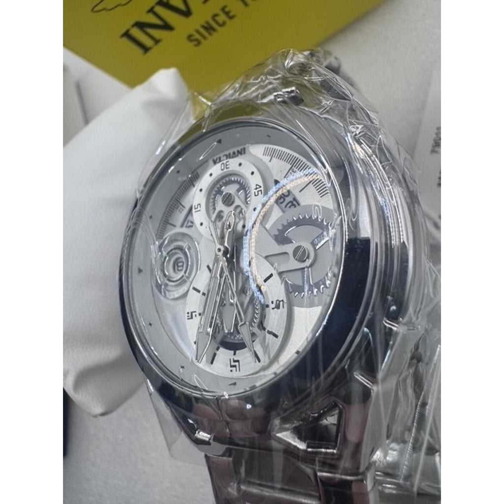 Invicta S1 Rally (79011) 44mm Men’s Quartz Watch - Silver Stainless Steel - NEW