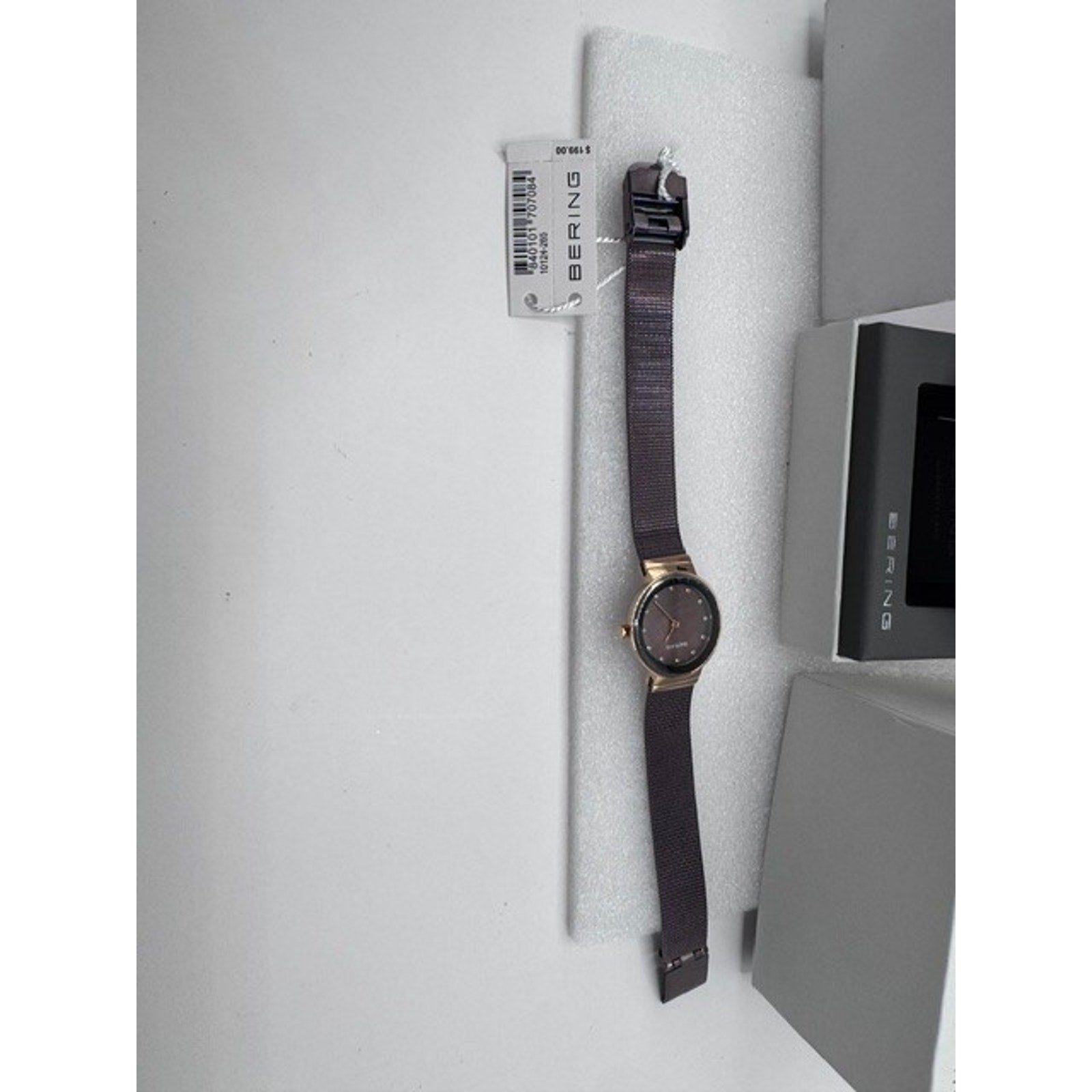 Bering Classic 10124-265 Brown MOP Dial Rose Gold Tone Bracelet Women’s Watch