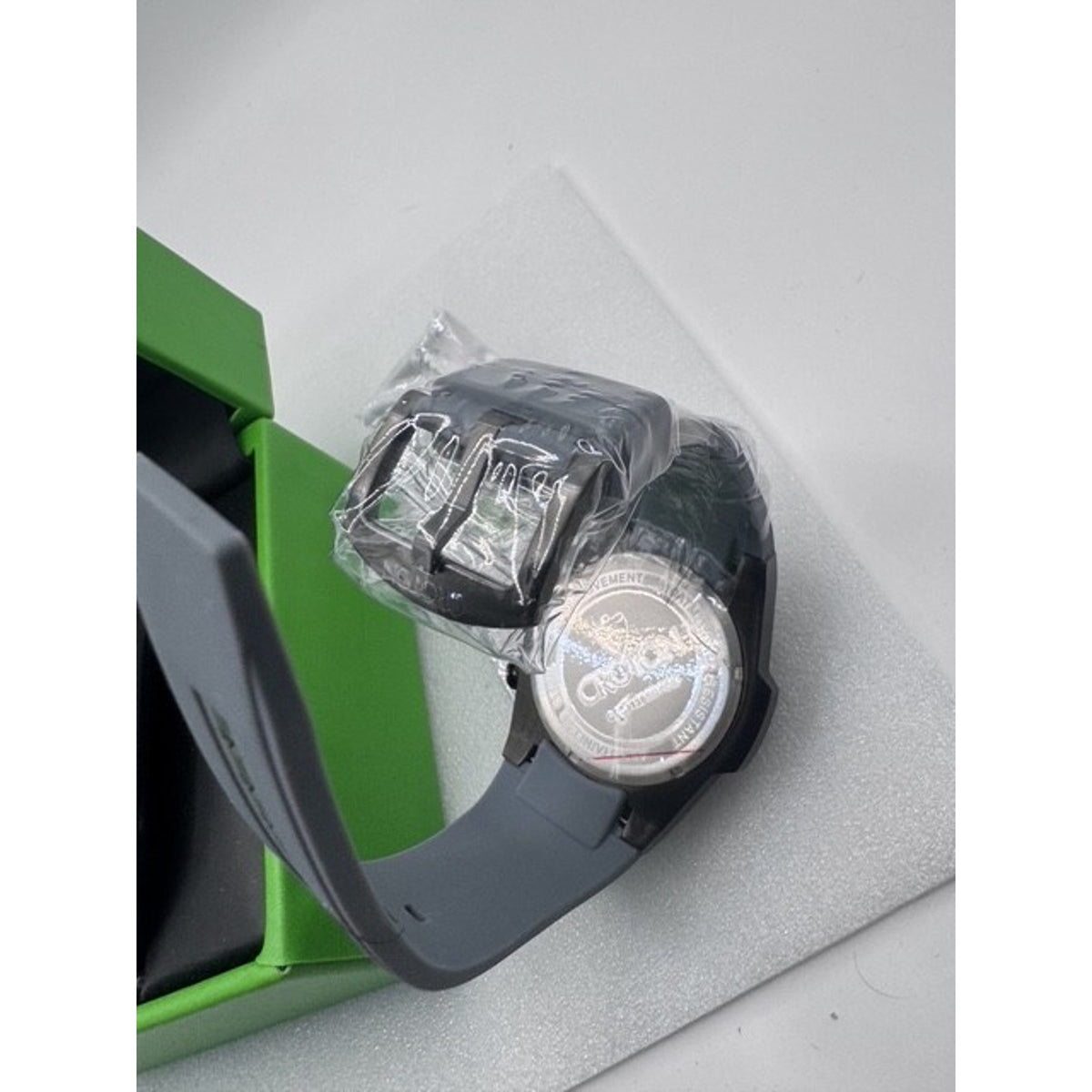 Croton Skeleton Chronograph Style Watch – Neon Accents – Brand New w/ Box