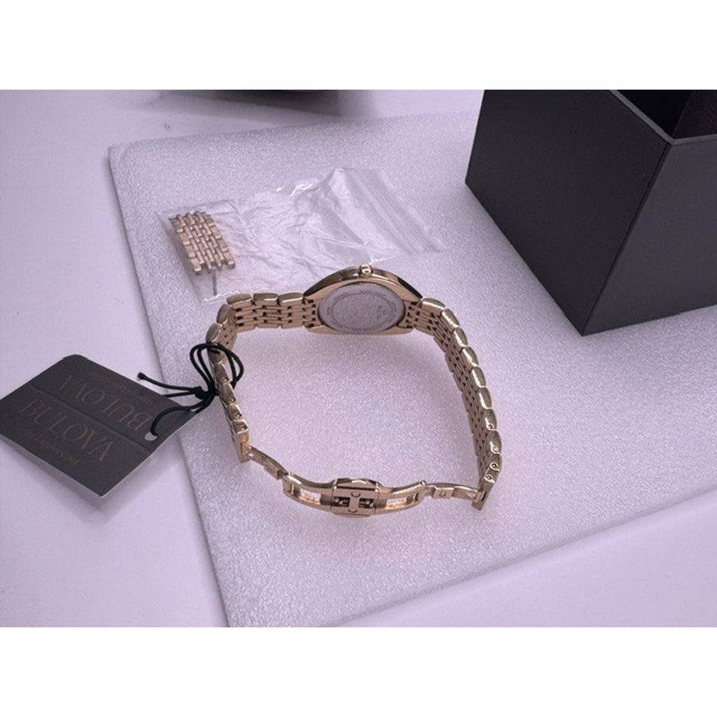 Bulova 98R298 Classic Diamond Stainless Steel Quartz Ladies Watch NEW