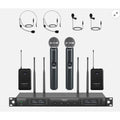 Phenyx Pro 4-Channel Wireless Microphone System w/Auto PTU-7000-2H2B, Black