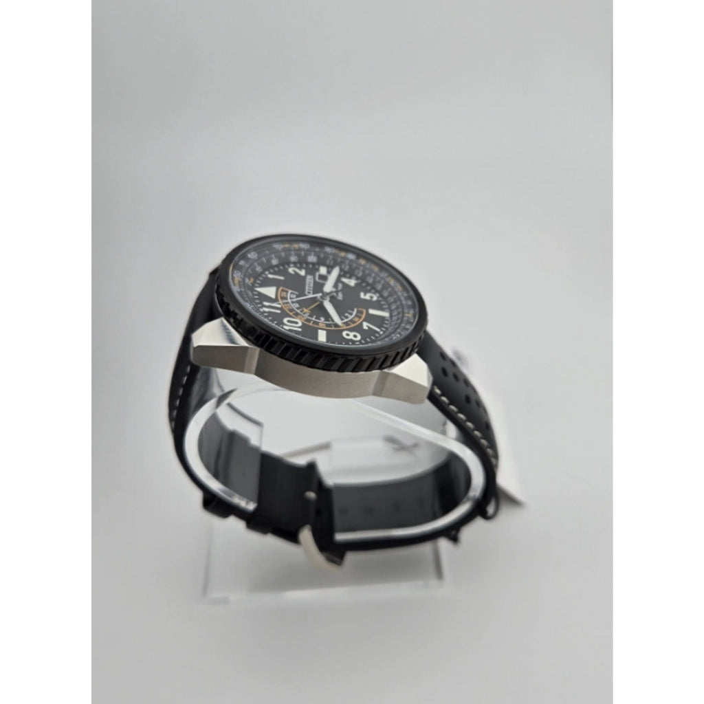 Citizen Eco-Drive Promaster Nighthawk Quartz Leather Band Men's Watch BRAND NEW