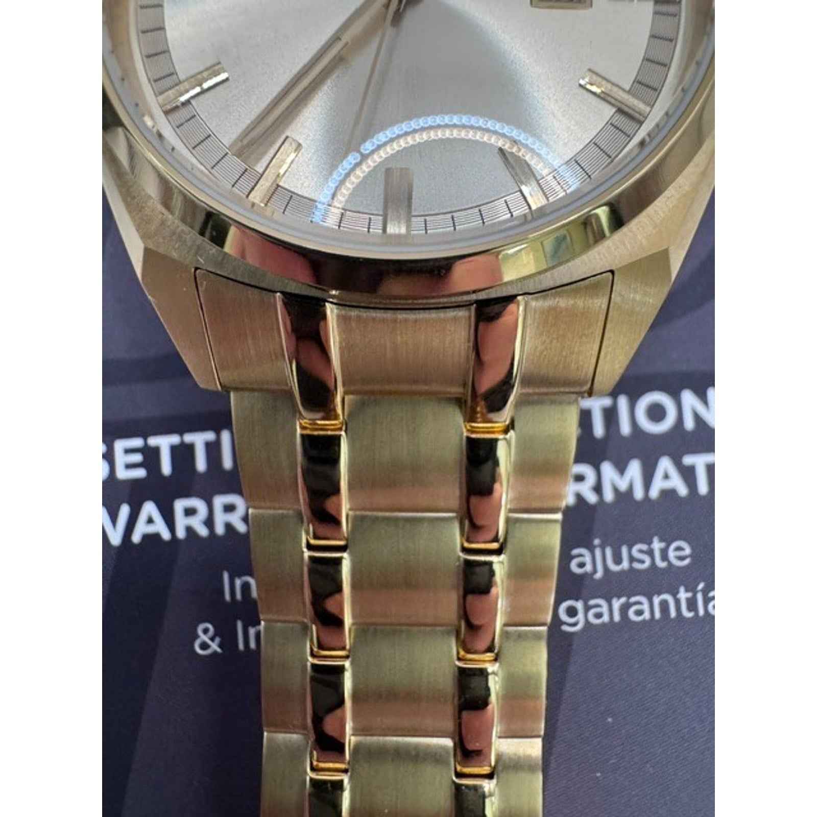 1 Bulova Surveyor 97C115 Gold Stainless Steel Mens Presidential 40mm Watch