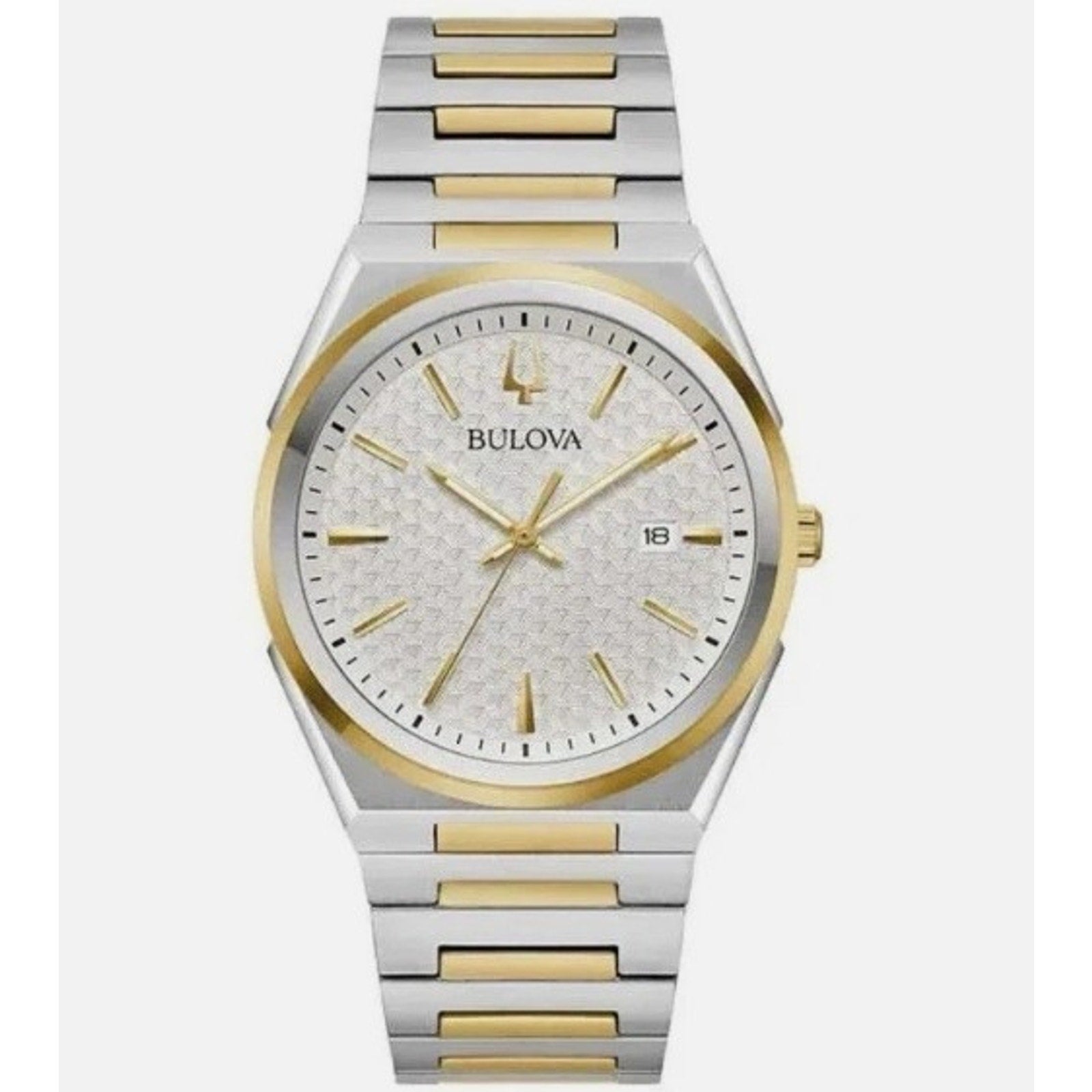 Bulova Classic Two-Tone Stainless Steel Quartz Men's Watch 98B424 MSRP $399