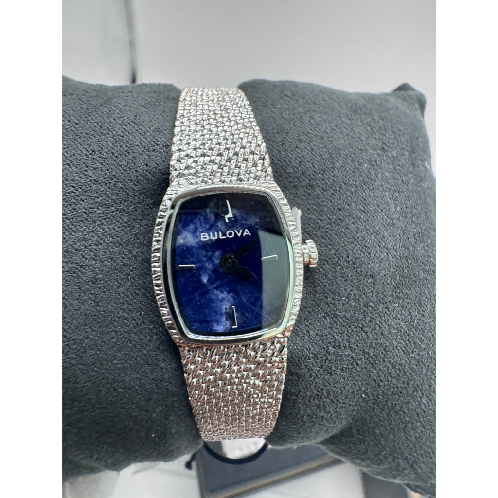 Bulova Classic Blue Dial Women's Quartz Watch 96L343 new with stickers $495 MSRP