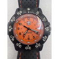 Luminox Navy SEAL 3000/3900 V3 Swiss Quartz 200M Black Dive Watch Orange dial