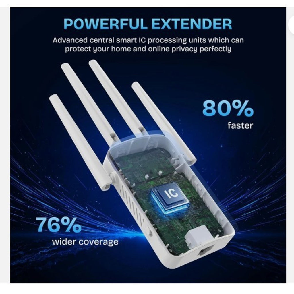 2026 WiFi Extender Signal Booster - 2.4GHz 300Mbps WiFi Booster for Home, Cov...
