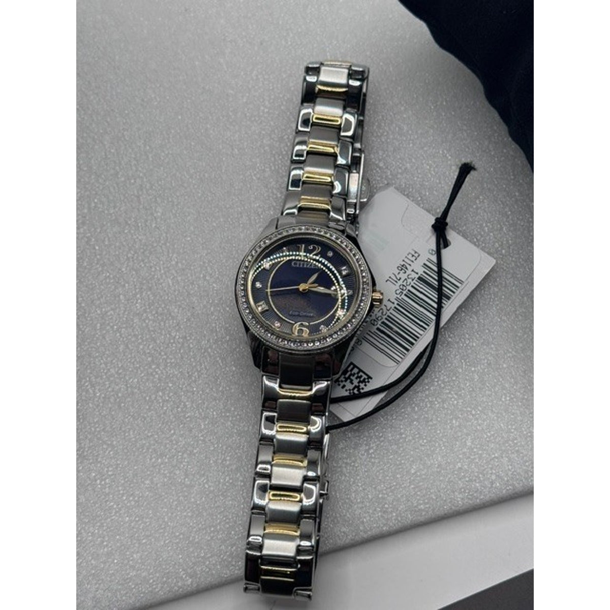 Citizen FE1146-71L Eco-Drive Two-Tone Crystal Diamond Ladies Watch 29mm