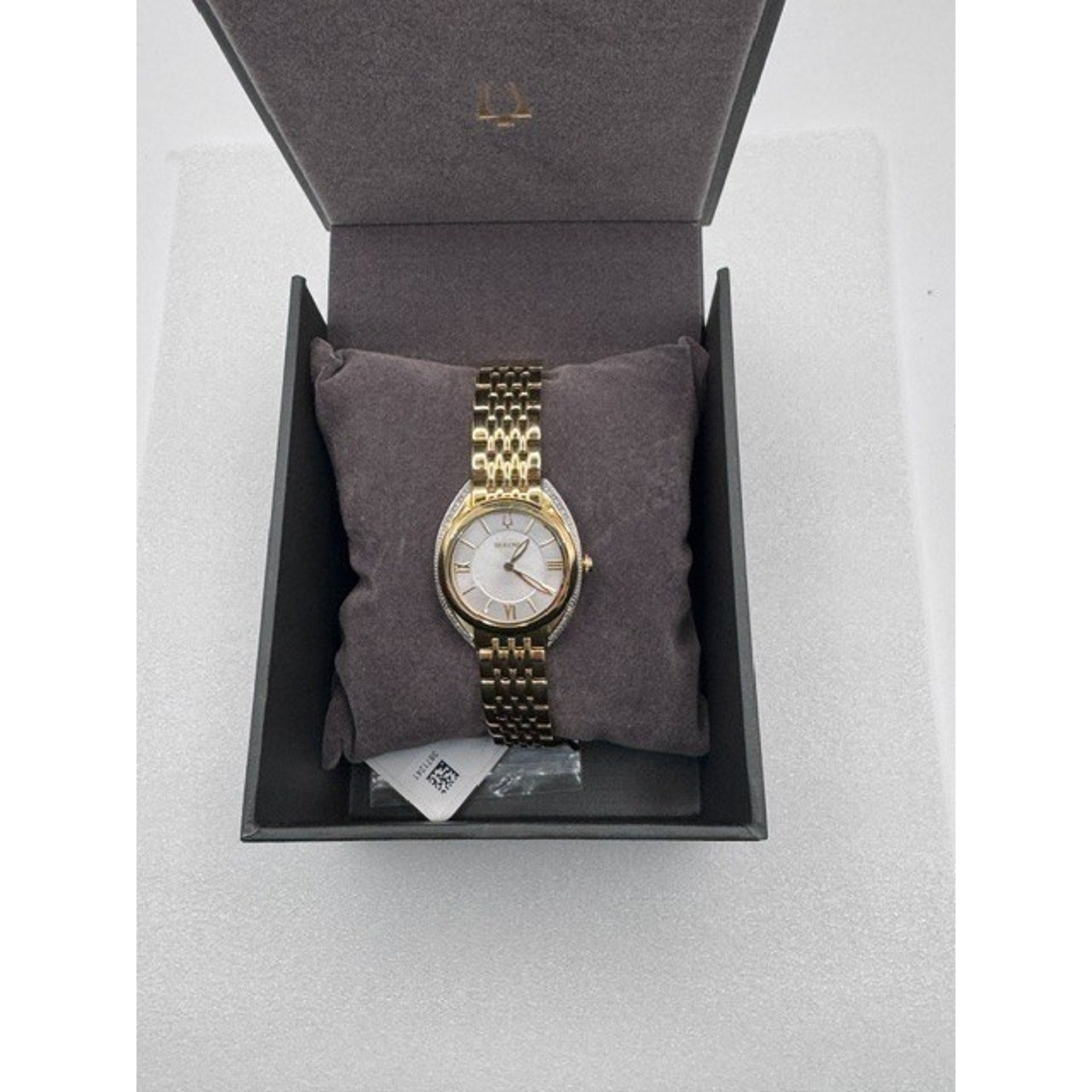 Bulova 98R298 Classic Diamond Stainless Steel Quartz Ladies Watch NEW