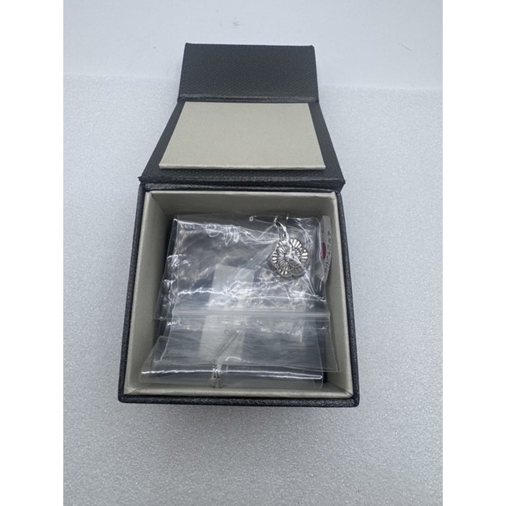 White Gold Diamond Cut Floral Pendant from Costco 14 Karat