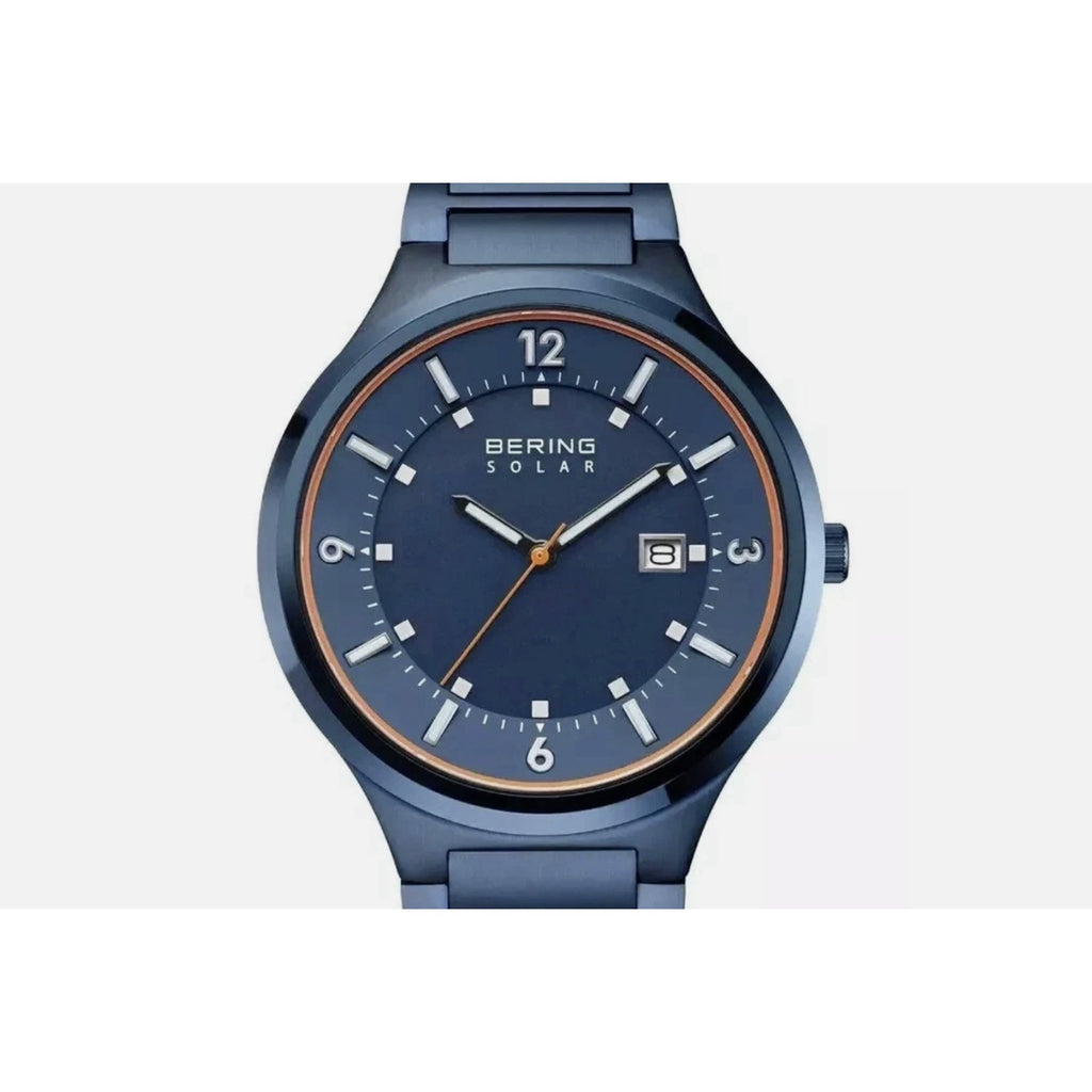 Bering Slim Solar Black Dial 42mm 5ATM Men s Watch 14442-797 MSRP $279