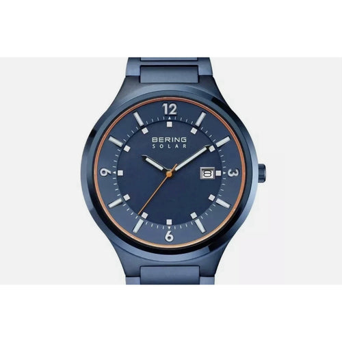 Bering Slim Solar Black Dial 42mm 5ATM Men s Watch 14442-797 MSRP $279