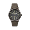Timex Expedition Scout Watch Men 40mm Black Dial Gray Tone Date UNIQUE STRAP
