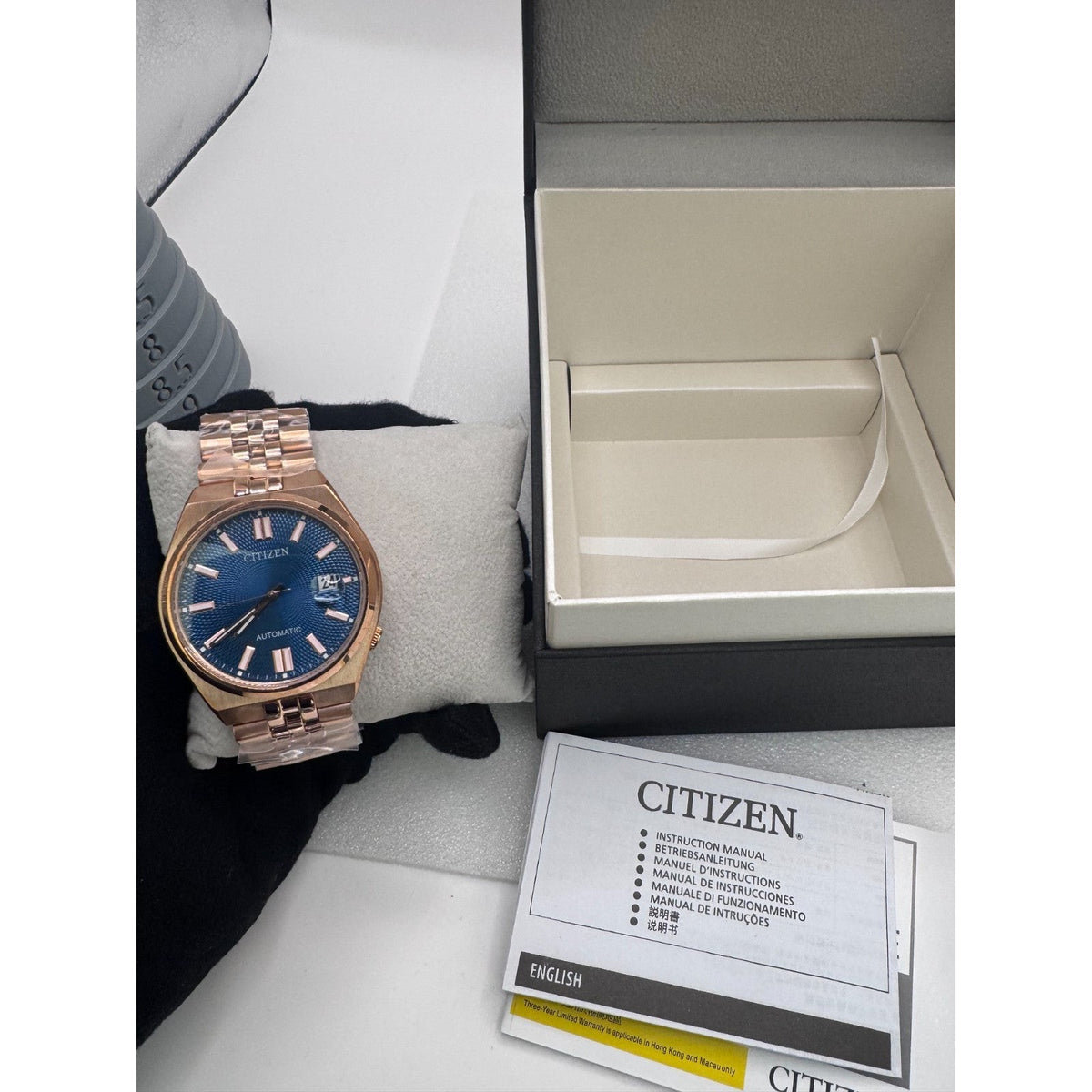 Citizen® Men’s Watch TSUYOSA Blue Dial Gold Automatic