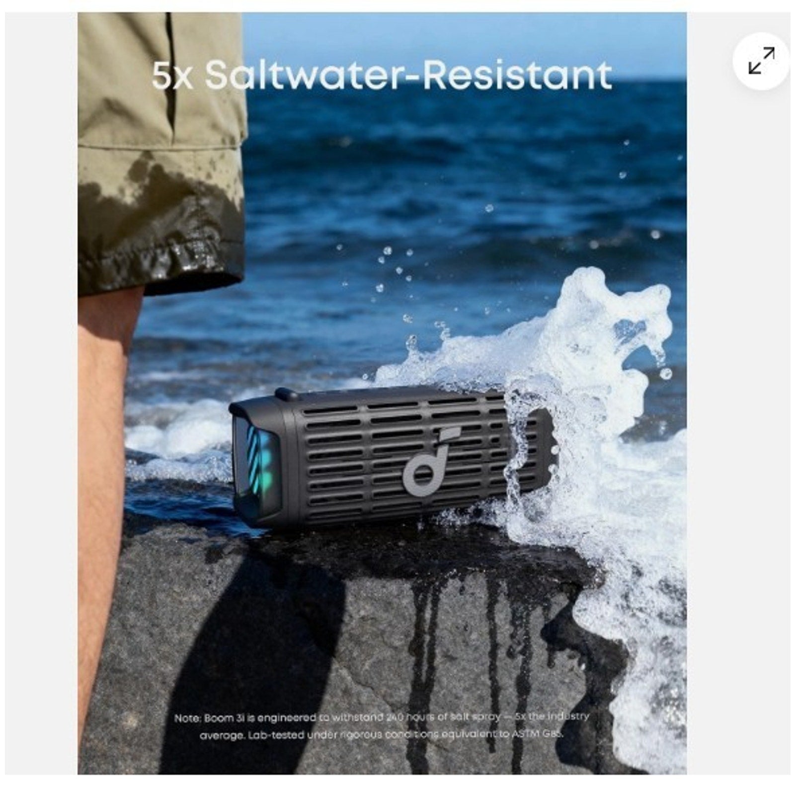 Soundcore Boom 3 by Anker, Superb Indoor or Outdoor Speaker, IP68, Waterproof