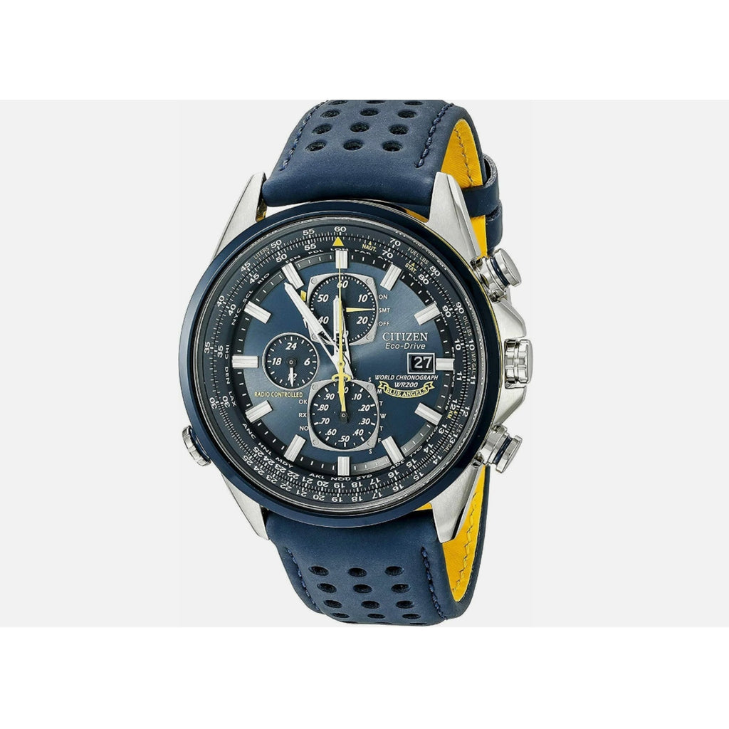 Citizen Men's Blue Angels World Chronograph Eco Drive Watch AT8020-03L NEW