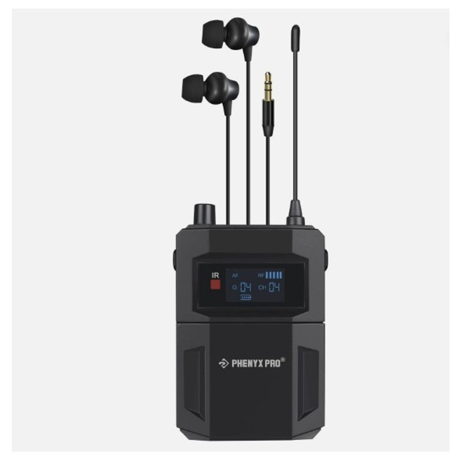 Phenyx Pro PTM-11/PTM-22 Mono Wireless in Ear Monitor System Bodypack Receive...