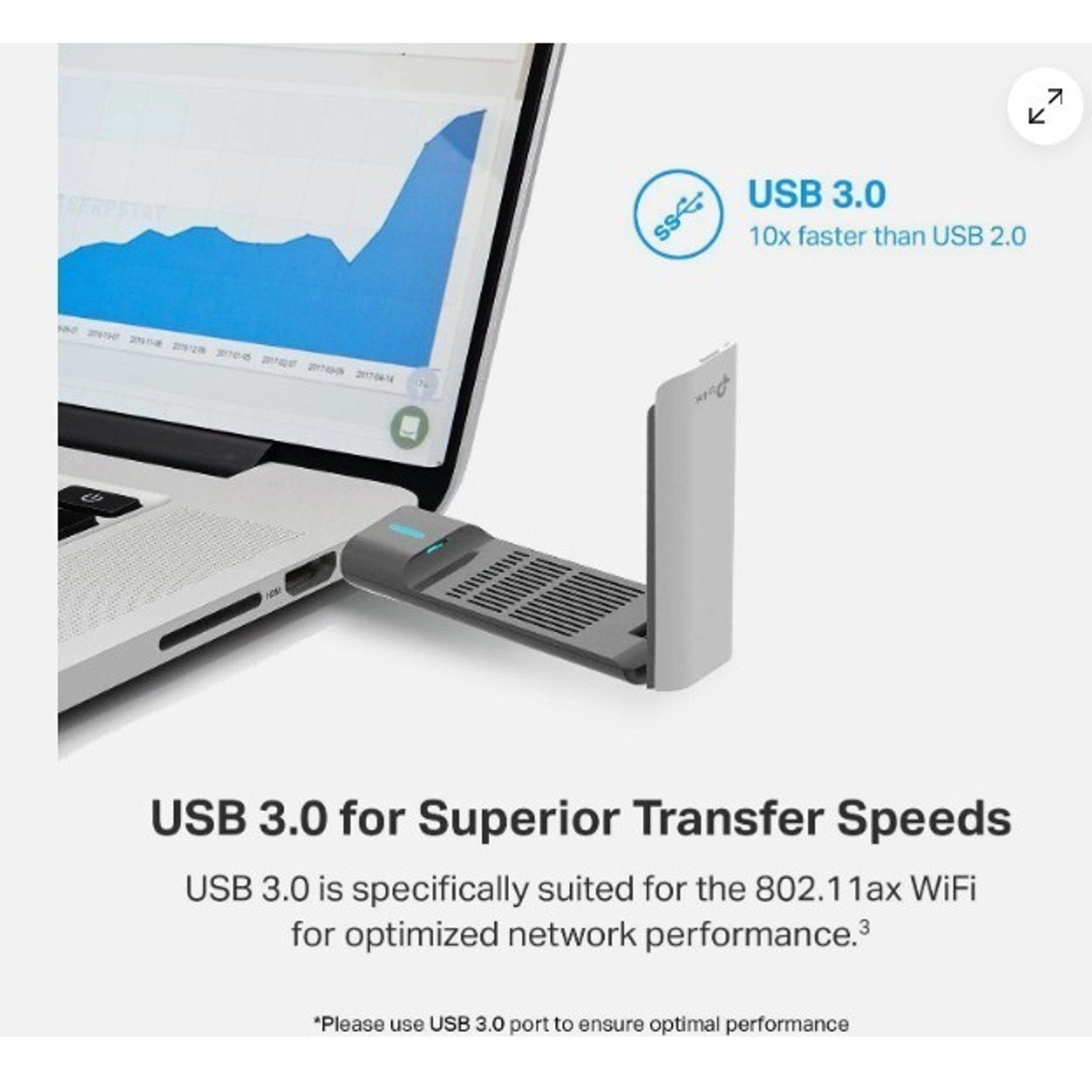 NEW Fast TP-Link AX1800 WiFi 6 USB Adapter for Desktop PC (Archer TX21UH)