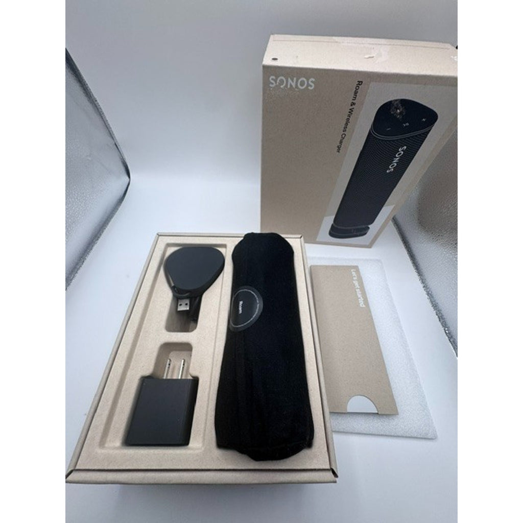 Sonos Roam & Wireless Charger Set New, Portable Smart Speaker, Bluetooth & WiFi