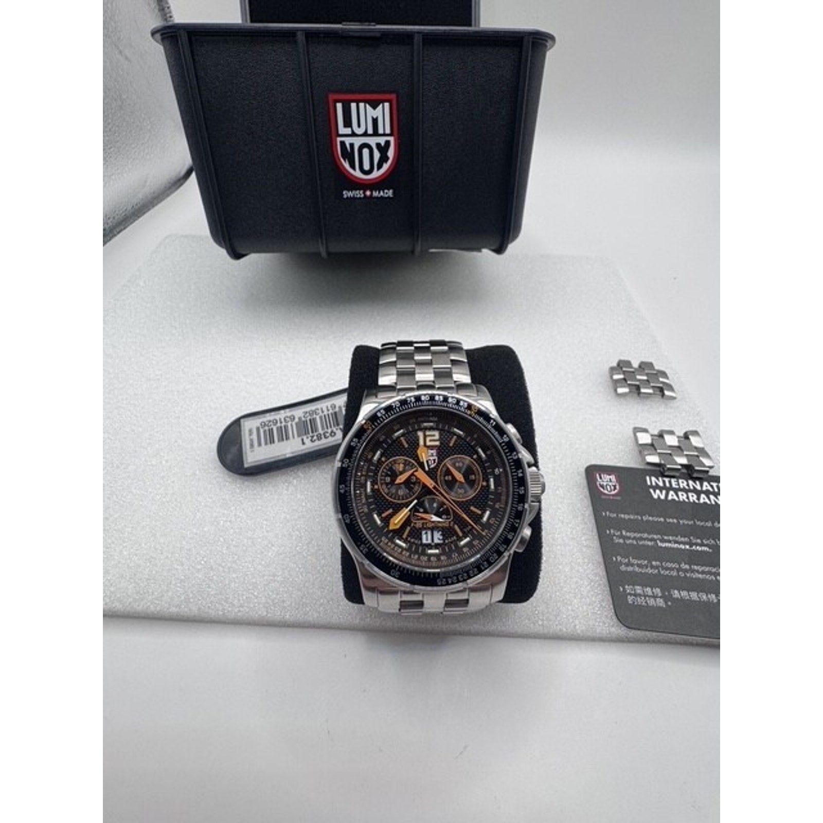 Luminox 9382 Gent's Chrono Black Dial Steel Bracelet Dive Watch