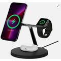 Belkin BOOSTCHARGE PRO 3-in-1 Wireless Charging Stand with MagSafe - Black