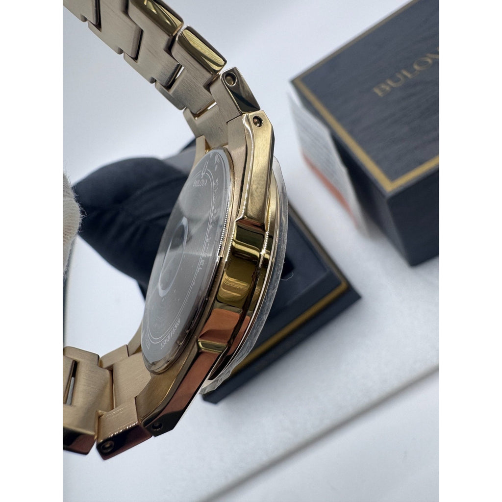 Bulova Classic Gold Stainless Steel Quartz Men's Watch 39mm 97B233 MSRP $425