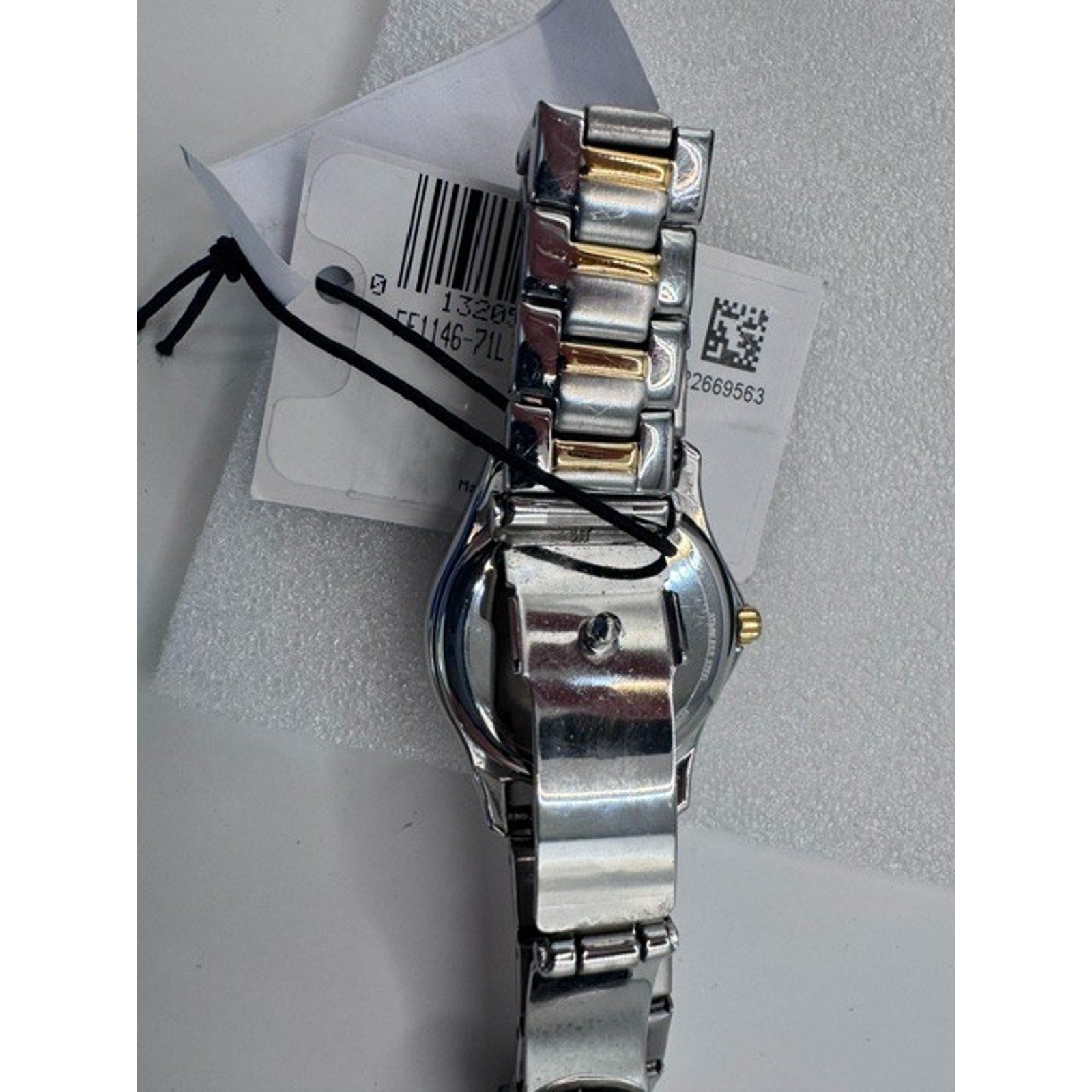 Citizen FE1146-71L Eco-Drive Two-Tone Crystal Diamond Ladies Watch 29mm