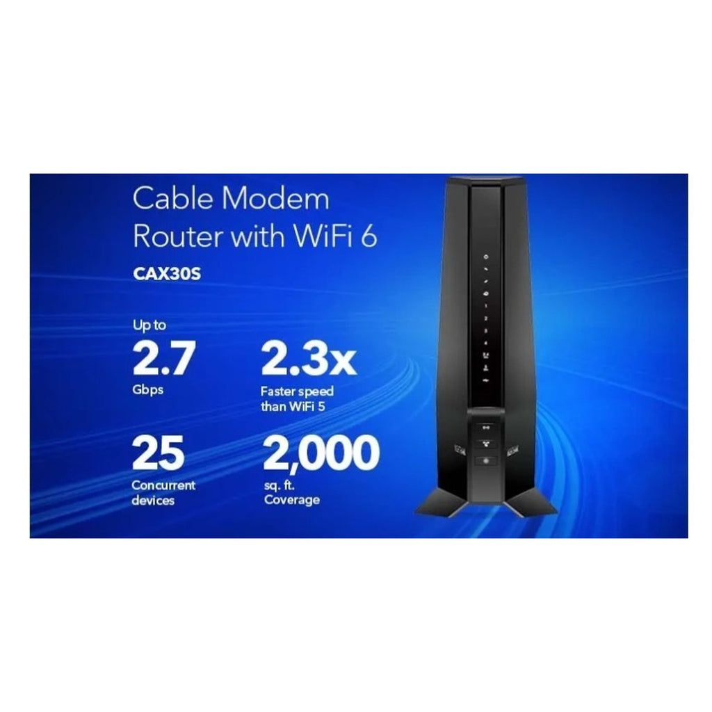 NETGEAR Nighthawk AX6000 Wi-Fi 6 DOCSIS 3.1 Cable Modem Router AX8
