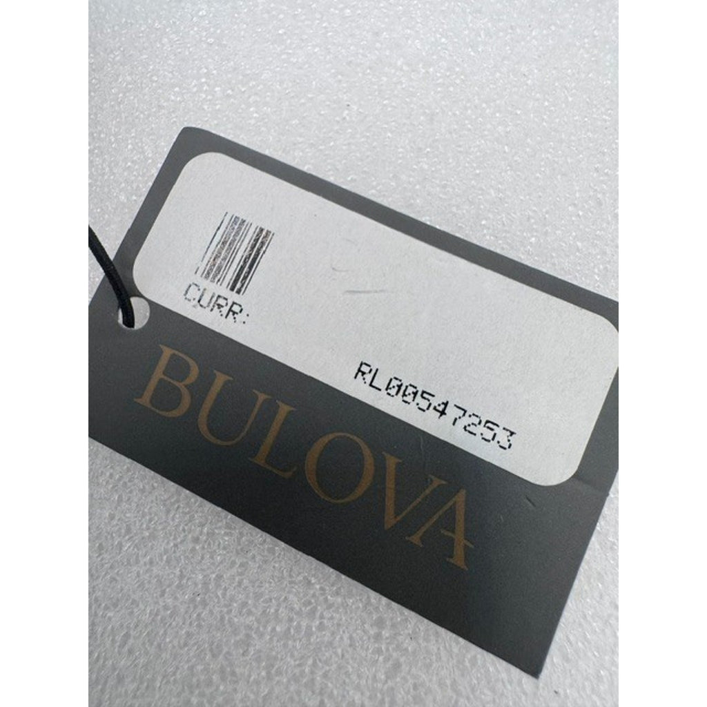 Bulova Men's Classic Date Indicator Quartz Black Leather Watch 42MM 96B453 NEW