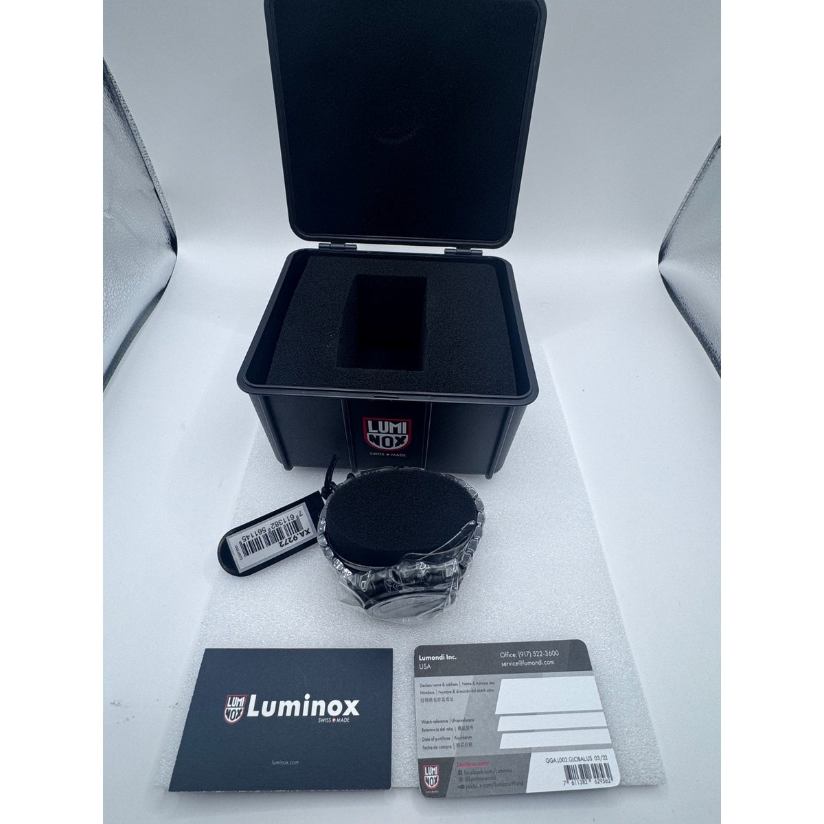 NEW Luminox F-22 Raptor Black Titanium Men's Quartz Watch XA.9272